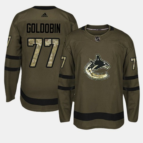 #77 Camo Salute To Service Nikolay Goldobin Jersey