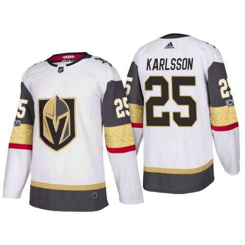 #25 William Karlsson White 2017-2018 Season Vegas Anniversary Jersey