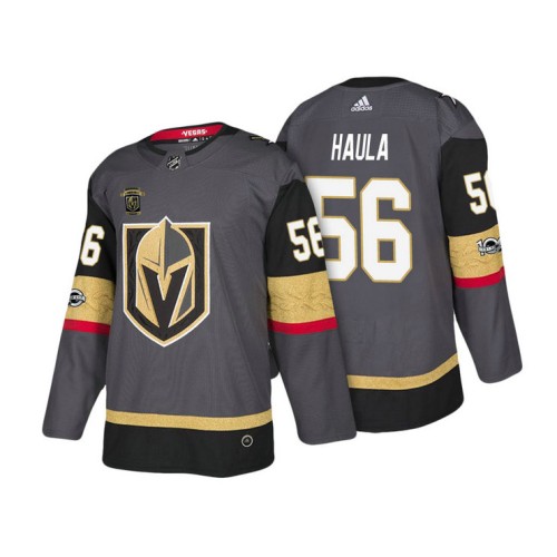 #56 Erik Haula Steel Grey 2017-2018 Season Vegas Anniversary Jersey