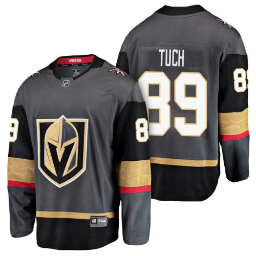#89 Breakaway Player Alex Tuch Jersey Grey