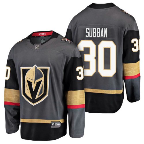 #30 Breakaway Player Malcolm Subban Jersey Grey