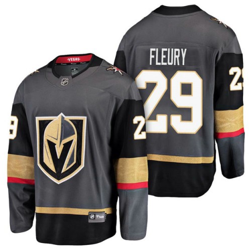 #29 Breakaway Player Marc-Andre Fleury Jersey Grey
