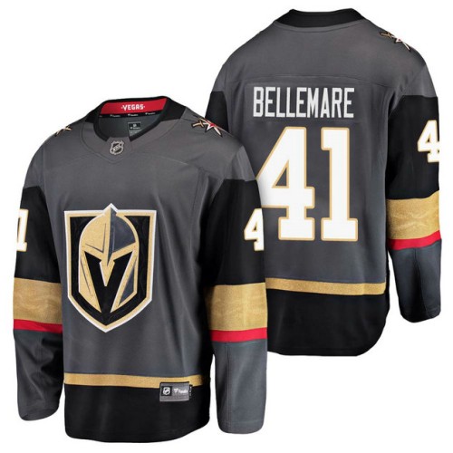 #41 Breakaway Player Pierre-Edouard Bellemare Jersey Grey