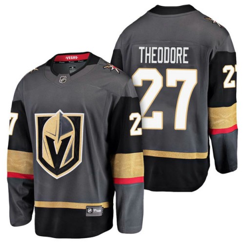 #27 Breakaway Player Shea Theodore Jersey Grey