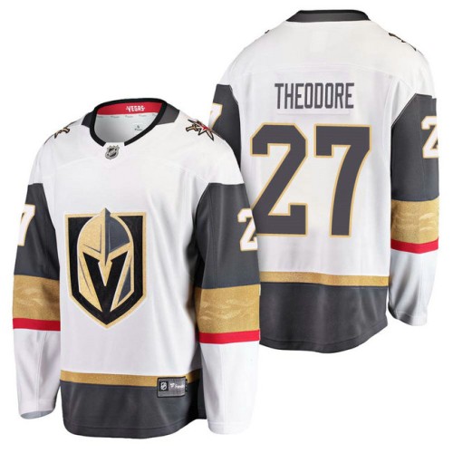 #27 White Breakaway Shea Theodore Jersey