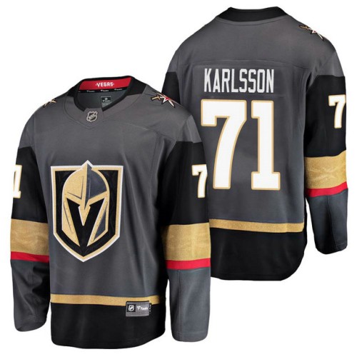 #71 Breakaway Player William Karlsson Jersey Grey