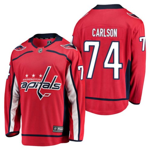 #74 Breakaway John Carlson Home Jersey Red