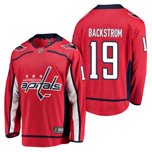 #19 Breakaway Player Nicklas Backstrom Jersey Red