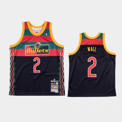 Men's Washington Wizards #2 John Wall Navy NBA Remix Jersey - Wale