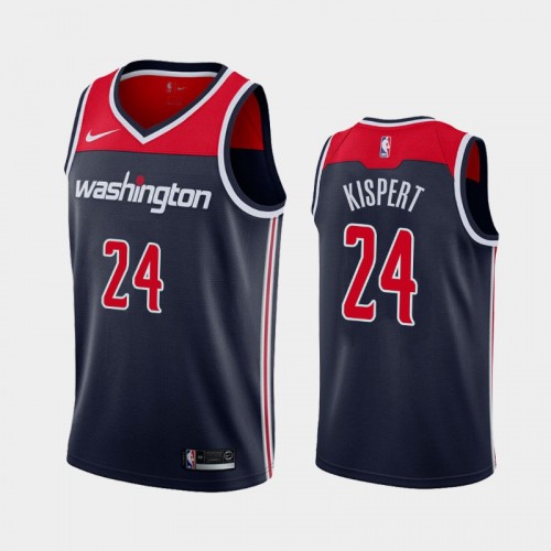 Washington Wizards Corey Kispert Men #24 Statement Edition 2021 NBA Draft Navy Jersey