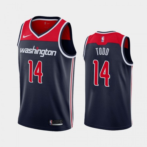 Washington Wizards Isaiah Todd Men #14 Statement Edition 2021 NBA Draft Navy Jersey