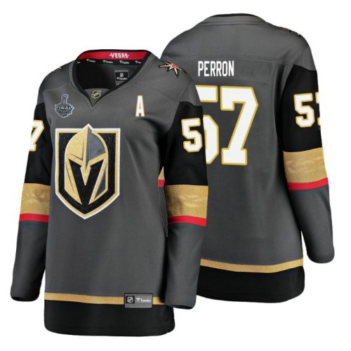 #57 David Perron Grey 2018 Stanley Cup Final Bound Breakaway Home Player Jersey
