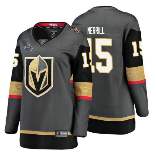 #15 Jon Merrill Grey 2018 Stanley Cup Final Bound Breakaway Home Player Jersey