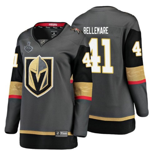 #41 Pierre-Edouard Bellemare Grey 2018 Stanley Cup Final Bound Breakaway Home Player Jersey