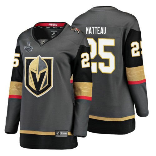 #25 Stefan Matteau Grey 2018 Stanley Cup Final Bound Breakaway Home Player Jersey