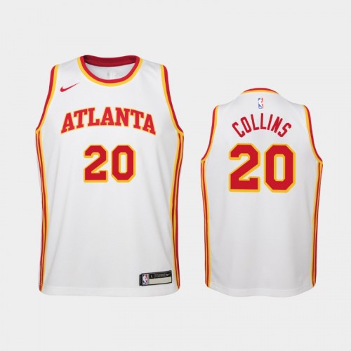 Youth 2020-21 Atlanta Hawks #20 John Collins White Association Jersey
