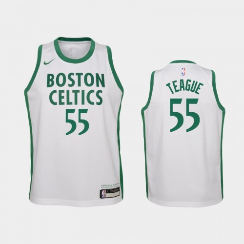 Youth 2020-21 Boston Celtics #55 Jeff Teague White City Jersey