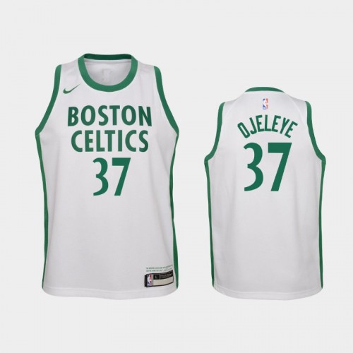 Youth 2020-21 Boston Celtics #37 Semi Ojeleye White City Jersey