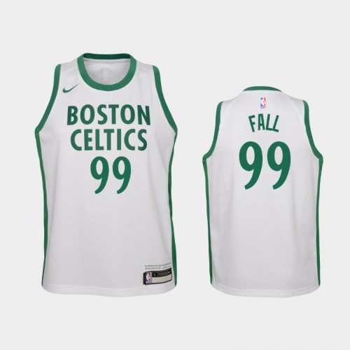Youth 2020-21 Boston Celtics #99 Tacko Fall White City Jersey
