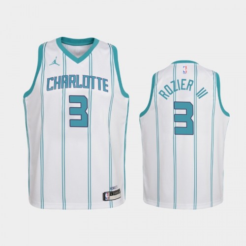 Youth 2020-21 Charlotte Hornets #3 Terry Rozier III White Association Jersey