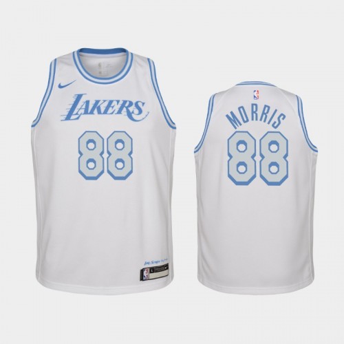 Youth 2020-21 Los Angeles Lakers #88 Markieff Morris White City Jersey