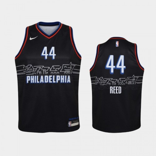 Youth 2020-21 Philadelphia 76ers #44 Paul Reed Black City Jersey