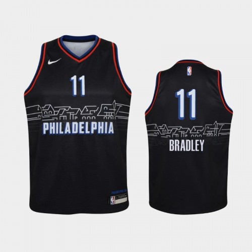 Youth 2020-21 Philadelphia 76ers #11 Tony Bradley Black City Jersey
