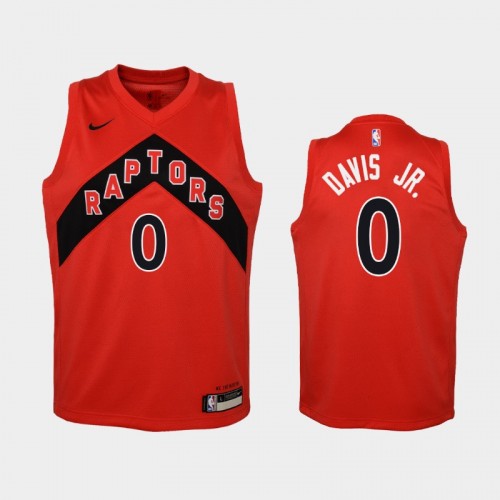 Youth 2020-21 Toronto Raptors #0 Terence Davis Jr. Red Icon Jersey