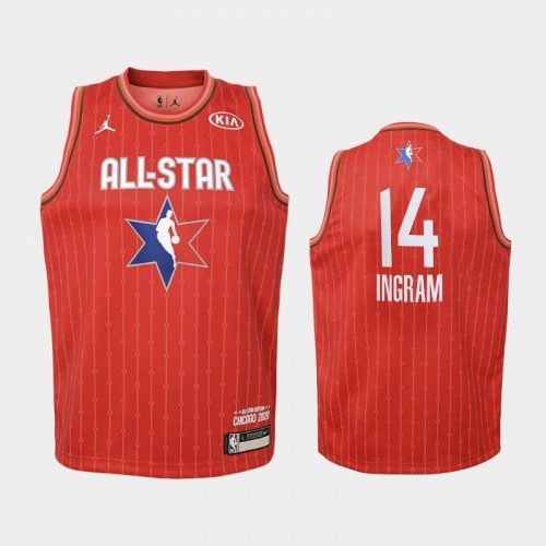 Youth 2020 NBA All-Star Game New Orleans Pelicans #14 Brandon Ingram Western Conference Jersey - Red