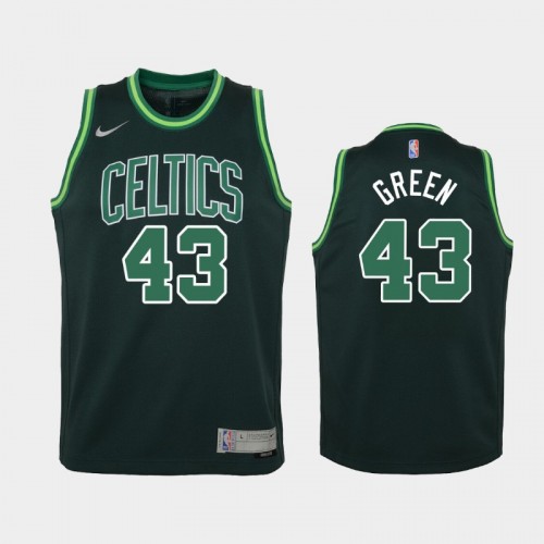 Youth 2021 Boston Celtics #43 Javonte Green Green Earned Jersey