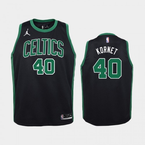 Youth 2021 Boston Celtics #40 Luke Kornet Black Statement Jersey