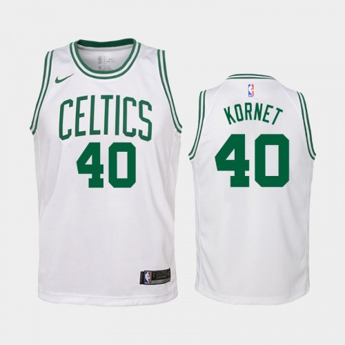 Youth 2021 Boston Celtics #40 Luke Kornet White Association Jersey