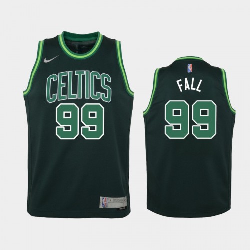 Youth 2021 Boston Celtics #99 Tacko Fall Green Earned Jersey