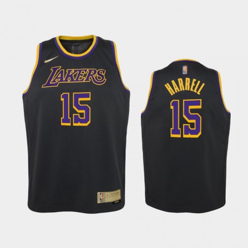 Youth 2021 Los Angeles Lakers #15 Montrezl Harrell Black Earned Jersey