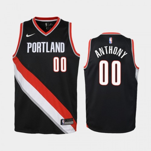 Youth Portland Trail Blazers Carmelo Anthony #00 Black 2019-20 Icon Jersey