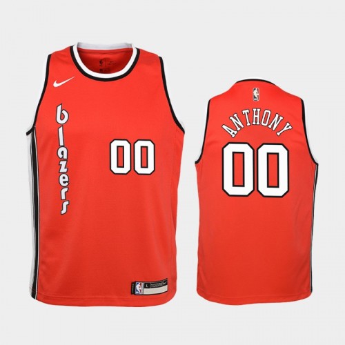 Youth Portland Trail Blazers 50th Season #00 Carmelo Anthony Red Classic 2019-20 Jersey