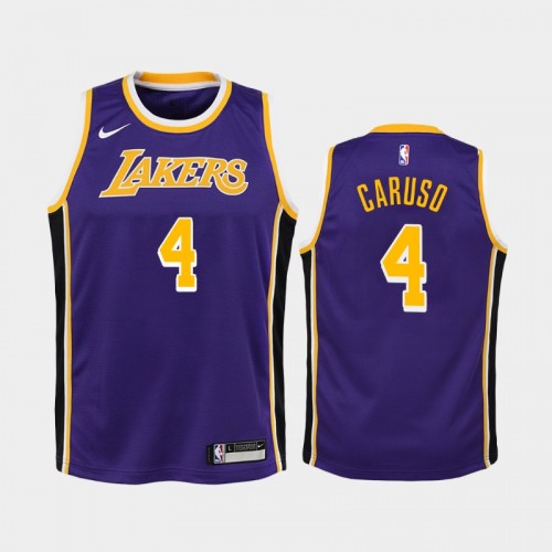 Youth Los Angeles Lakers Alex Caruso #4 Purple 2018-19 Statement Jersey