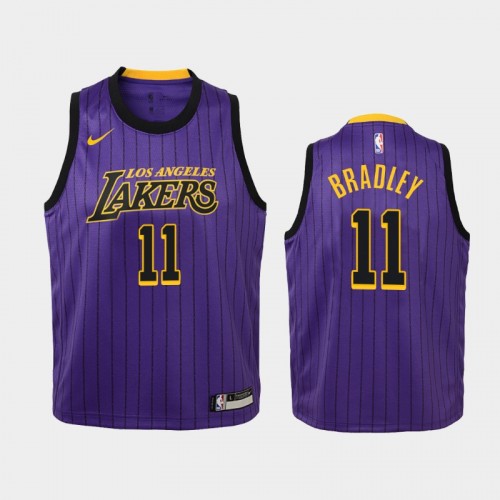 Youth Los Angeles Lakers City #11 Avery Bradley Purple Jersey