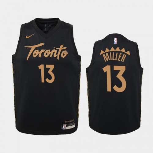 Youth Toronto Raptors City #13 Malcolm Miller 2019-20 Black Jersey