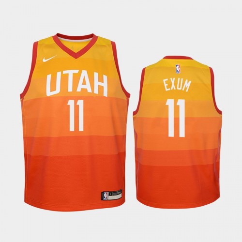 Youth Utah Jazz City #11 Dante Exum 2019-20 Red Jersey