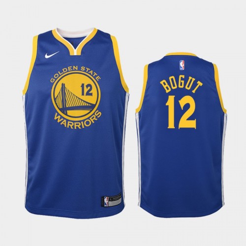Youth Golden State Warriors Andrew Bogut #12 Blue 2018-19 Icon Jersey