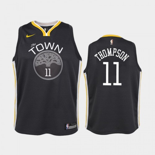 Youth Golden State Warriors Klay Thompson #11 Black Statement Jersey