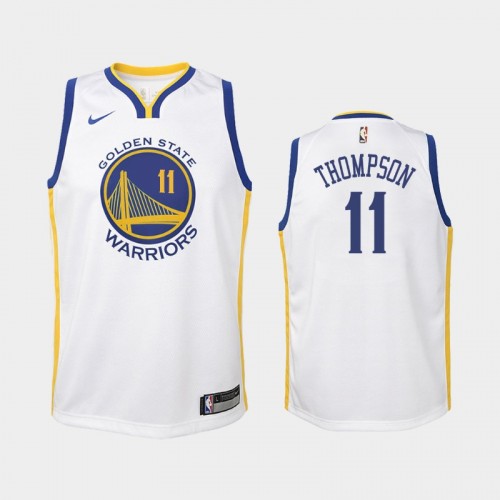 Youth Golden State Warriors Klay Thompson #11 White Association Jersey