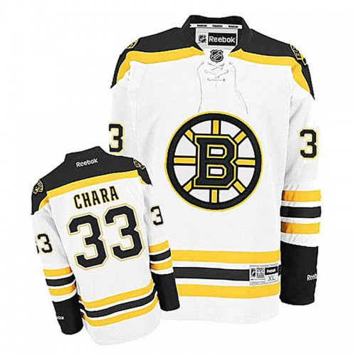 Zdeno Chara #33 White Away Authentic Jersey
