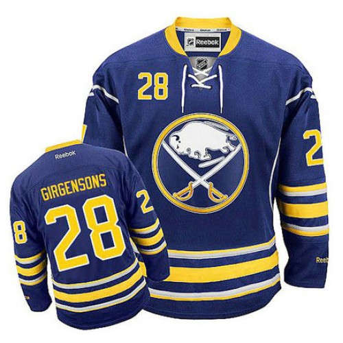Zemgus Girgensons #28 Navy Blue Home Jersey