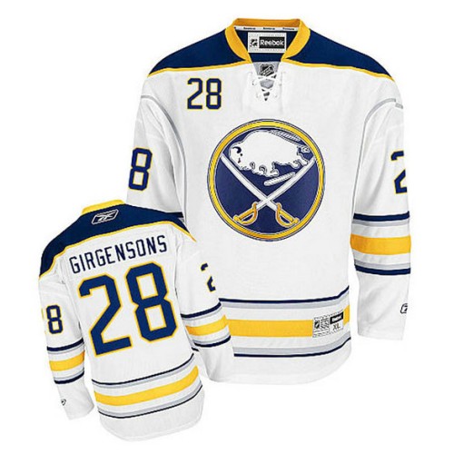 Zemgus Girgensons #28 White Away Jersey